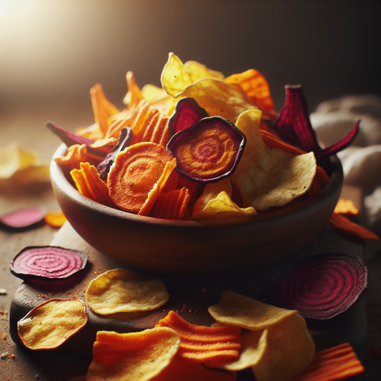 Notre recette de chips de légumes au airfryer : croustillantes, saines et faciles à préparer. Une alternative aux chips traditionnelles.