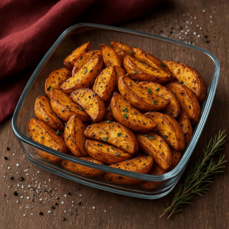 Découvrez une recette de pommes de terre rôties au Airfryer croustillantes et savoureuses. Un accompagnement facile et rapide pour vos repas.