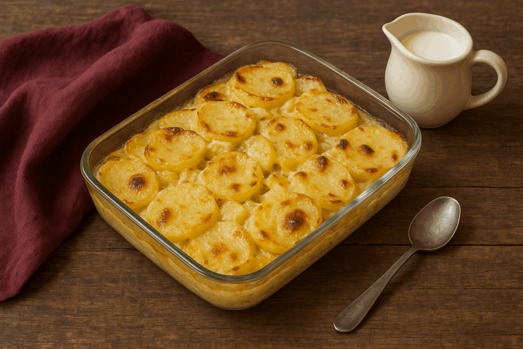 Recette du gratin dauphinois au airfryer : simple, rapide et délicieux. Pommes de terre fondantes, crème onctueuse.