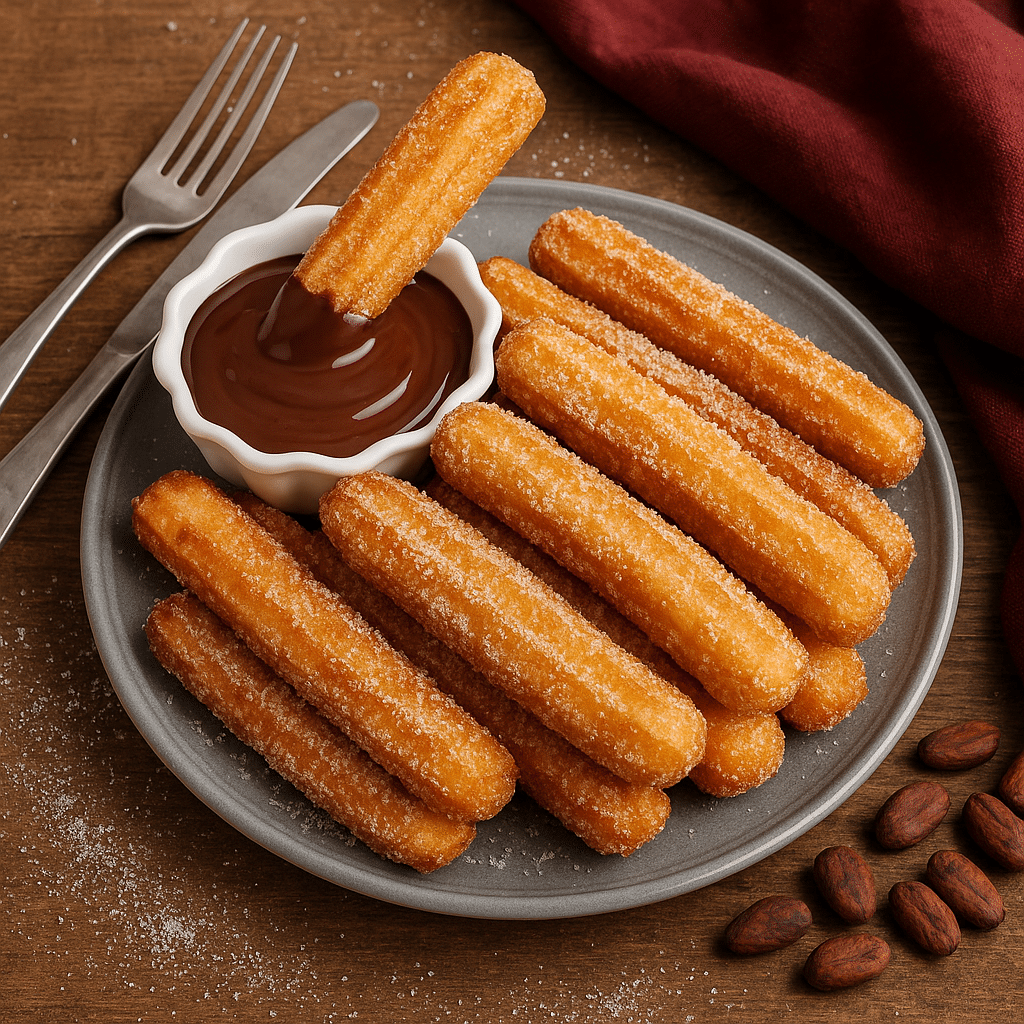 Découvrez la recette facile et croustillante des churros à l'Airfryer sans machine. Un dessert délicieux, prêt en quelques minutes.