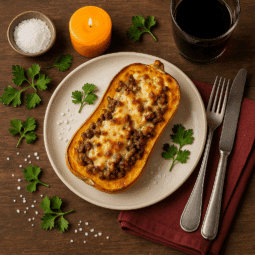 Découvrez notre recette de butternut farcie au Airfryer : savoureuse, rapide et saine. Un plat d'automne réconfortant et facile à préparer.