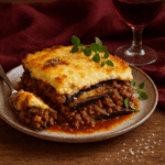 Recette de la moussaka au Airfryer – Découvrez cette version savoureuse et rapide du grand classique méditerranéen.