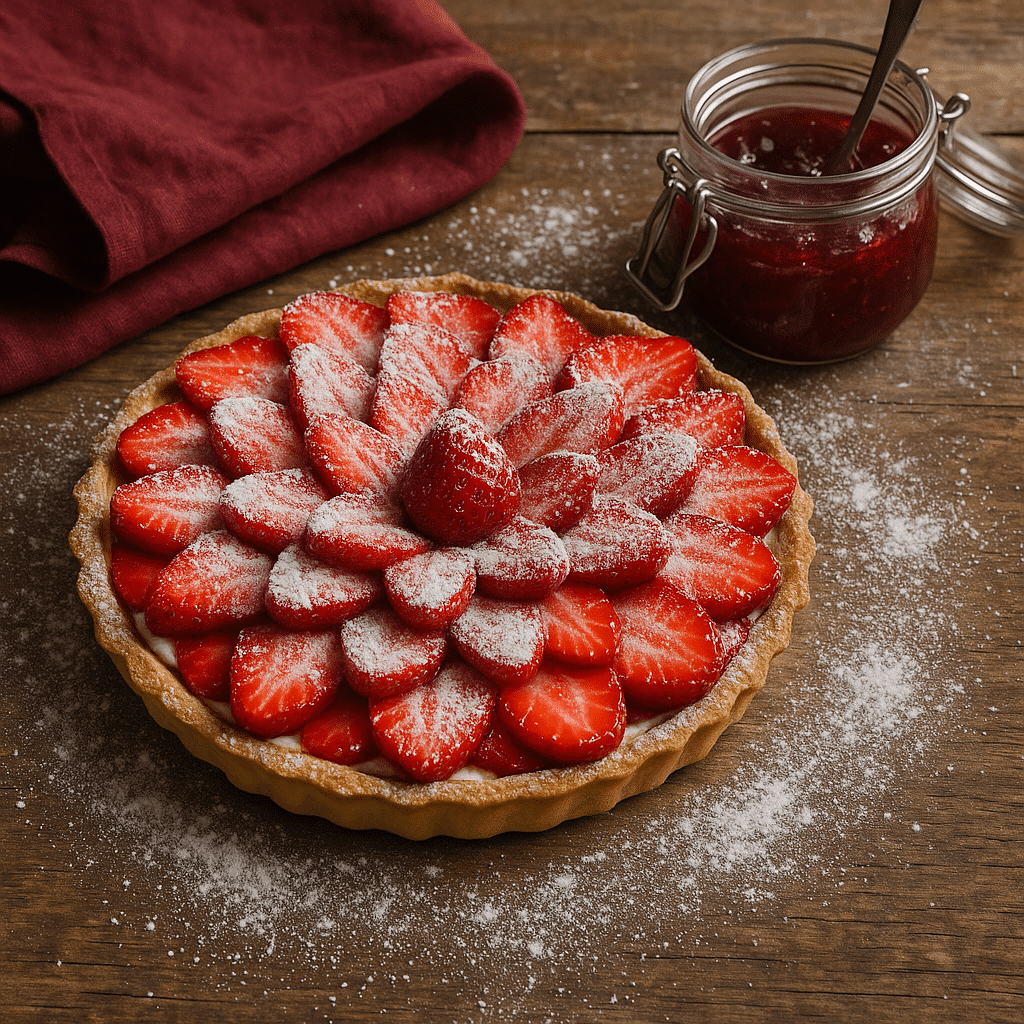 Recette de la tarte au fraise au Airfryer – Un dessert printanier facile, frais et gourmand à préparer dans votre Airfryer.