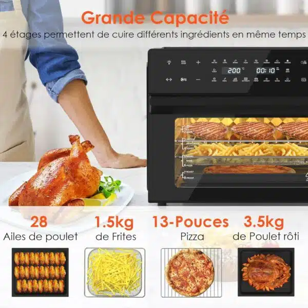 LLIVEKIT - Airfryer de 30L B0D9GRHLV7 – Image 4