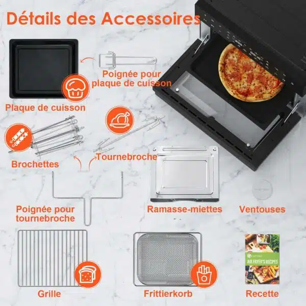 LLIVEKIT - Airfryer de 30L B0D9GRHLV7 – Image 3