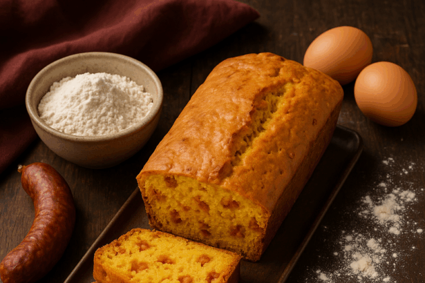 Craquez pour la recette du cake au chorizo au airfryer : moelleux, savoureux et prêt en quelques minutes avec l’Airfryer.