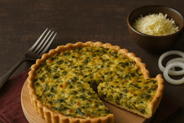 Craquez pour la tarte aux poireaux au airfryer : fondante, parfumée, facile à préparer ! Parfait pour un repas irrésistible.